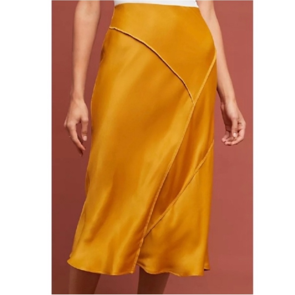 Anthropologie Saturday Sunday Valors Gold Skirt - L